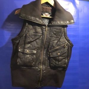 Harley Davidson brown vest